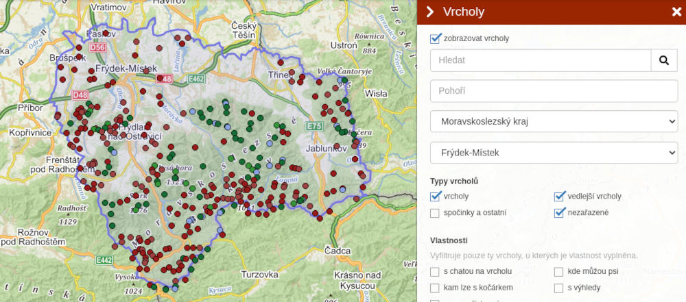 Novinky na mapě