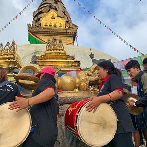 Swayambhu hill (1400)