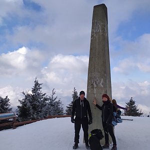 Ivana Urbánková na vrcholu Lysá hora (27.2.2022 11:56)