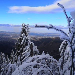 Jan Bančík na vrcholu Lysá hora (3.1.2021 12:42)