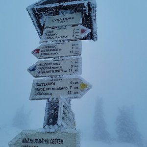 Radim Fcb na vrcholu Lysá hora (7.2.2021 16:46)