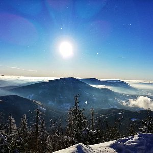 Martin Vlček na vrcholu Lysá hora (5.2.2019 15:28)