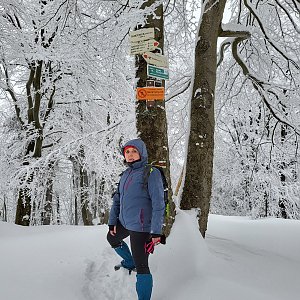 Jaroslava Bašová na vrcholu Tanečnice (21.1.2023 11:06)