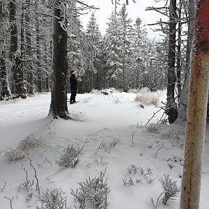 Adam Farny na vrcholu Ropička (23.1.2022 15:51)