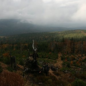 Bouřka na vrcholu Hraničník (16.10.2016 11:50)