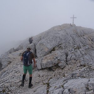 Lukáš Hradecký na vrcholu Kanin (17.8.2010 15:00)