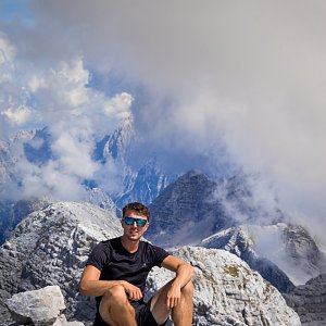 Jiří Králík na vrcholu Kanin (9.9.2018 12:38)