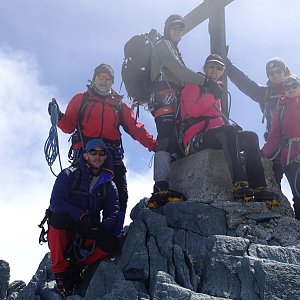 Ondřej Buček na vrcholu Allalinhorn (23.8.2020 13:15)