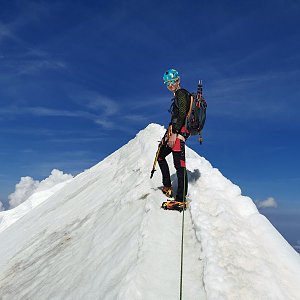 Martin Horáček na vrcholu Mönch (12.8.2024 10:40)