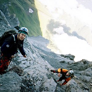 Jan Matiášek na vrcholu Eiger (3.8.2008 14:00)