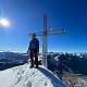 Martin Malý na vrcholu Königspitze/Gran Zebrù (15.7.2023 8:15)