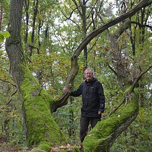 Jarda Vála na vrcholu Dubová hora (15.10.2021)