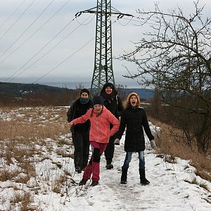 Bouřka na vrcholu Hradiště (5.1.2019 16:18)