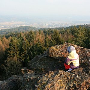 Bouřka na vrcholu Velká skála (2.3.2014 13:03)