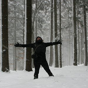 Bouřka na vrcholu Lačnov JV Vrchol (22.1.2022 11:53)