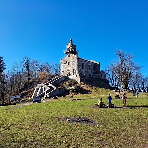 Anna na vrcholu Ślęża (24.2.2024)