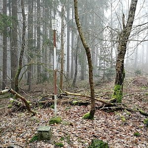 Vladimír Grančay na vrcholu Na Skalici (4.3.2024 10:29)