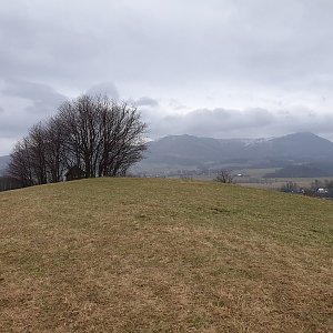 Petr Pepe Peloušek na vrcholu Na Vrchu - V (27.3.2021 16:15)