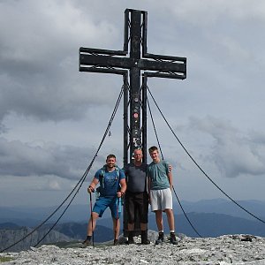 Michal Kříž na vrcholu Hochschwab (12.7.2023 16:16)