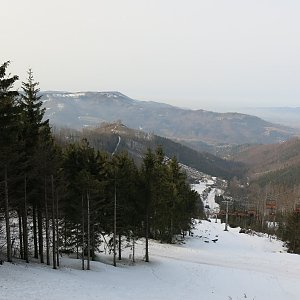 ZdenkaV na vrcholu Kostelky / Severka (23.2.2021)