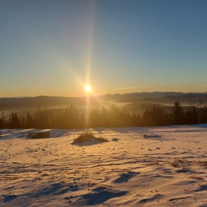 Ila na vrcholu Čerchlaný Beskyd (27.12.2024)