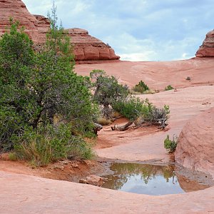 Bohumír Michal na vrcholu Delicate Arch - SV vrchol (15.7.2012)