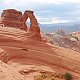 Bohumír Michal na vrcholu Delicate Arch - SV vrchol (15.7.2012)