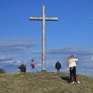 Jarda Vála na vrcholu Radobýl (5.9.2015 18:02)