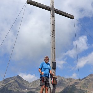 Jarda Vála na vrcholu Kappler Kopf (24.7.2022)