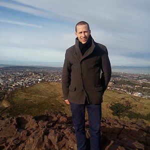 Šroťák na vrcholu Arthur's Seat (11.11.2016 14:12)