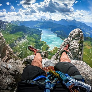 Jiří Králík na vrcholu Rocher du Vent (7.7.2019 16:08)