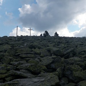 Vladimír Grančay na vrcholu Luzný / Lusen (22.8.2015 10:10)