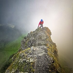 Jiří Králík na vrcholu Cuestalta / Hoher Trieb (30.8.2021 8:05)