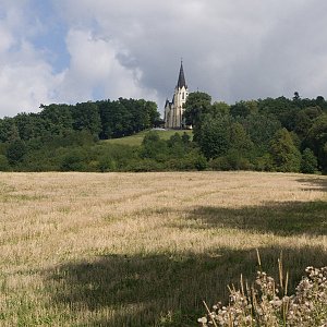 Ľuboš na vrcholu Mariánská hora (29.8.2017 10:15)