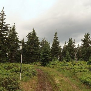 Bouřka na vrcholu Šindelná hora (30.6.2024 16:42)