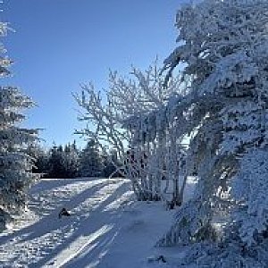 Gregořicovi na vrcholu Smrk (20.1.2024 9:46)