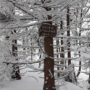 Dafko94 na vrcholu Velká Stolová (27.1.2021 10:30)