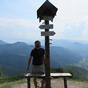 Jaroslav Flidr na vrcholu Šíp  (24.8.2019)