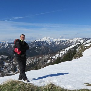 Divočák na vrcholu Hüttenkogel (18.5.2019 9:16)