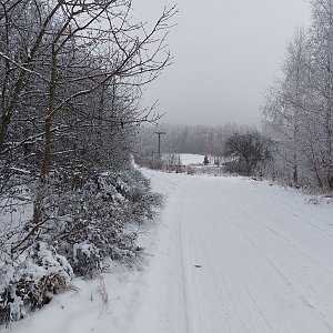 Cyklista 73 na vrcholu Panin vrch (20.12.2022 7:35)