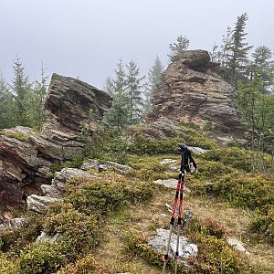 Radka D na vrcholu Táborské skály - vyhlídka (28.7.2024 13:25)