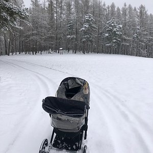 Anežka Boříková na vrcholu Nad oppidem (22.1.2023 13:34)