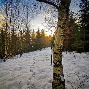 Jiří Králík na vrcholu Velká Kosmatá (12.2.2023 16:45)