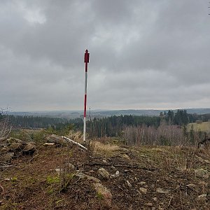 Cyklista 73 na vrcholu Čejkův kopec (20.2.2023 8:00)