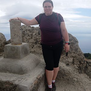 Lenka Sajkova na vrcholu Monte Epomeo (24.6.2024 11:35)