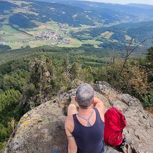 Mišule Kudlačka na vrcholu Grosser Peilstein (17.8.2024 10:12)