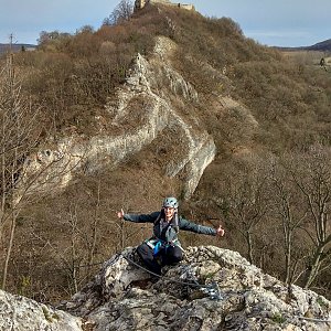 Jiří Králík na vrcholu Kőmosó-hegy (9.3.2019 14:21)