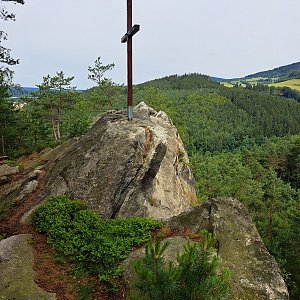 Anna na vrcholu Raubířské skály (14.6.2024 10:00)