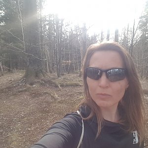 Marcela Kubíčková na vrcholu Vlčina (29.4.2021 17:00)