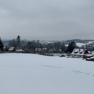 Alexandr Starý na vrcholu Chumchálky (8.2.2021 12:00)